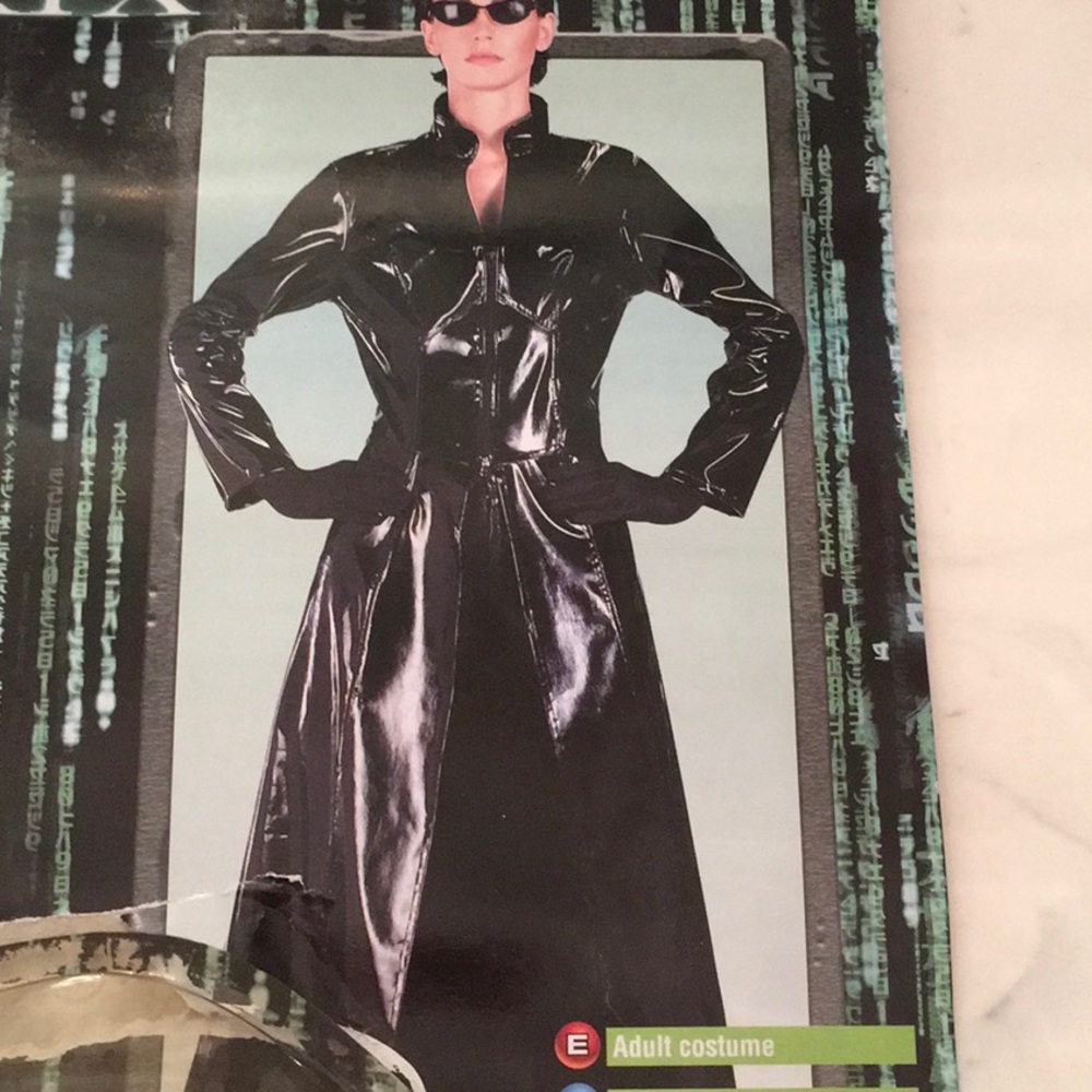 Women’s costume Trinity of Matrix standard size fits up to size 12